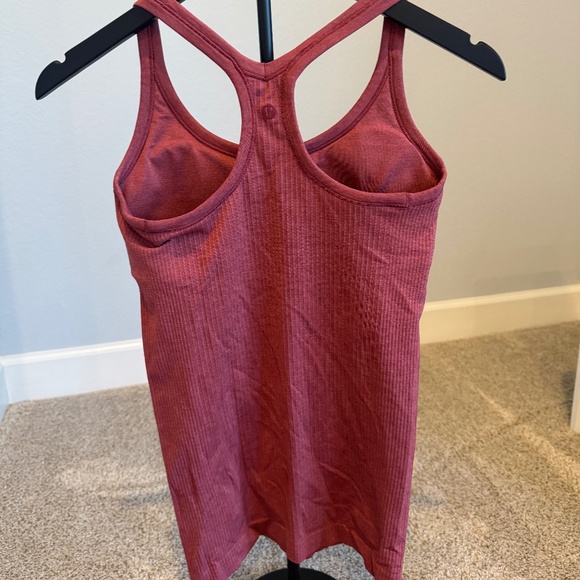 Lululemon Ebb Street Tank Full length in Burgundy red size 6 - Picture 4 of 5